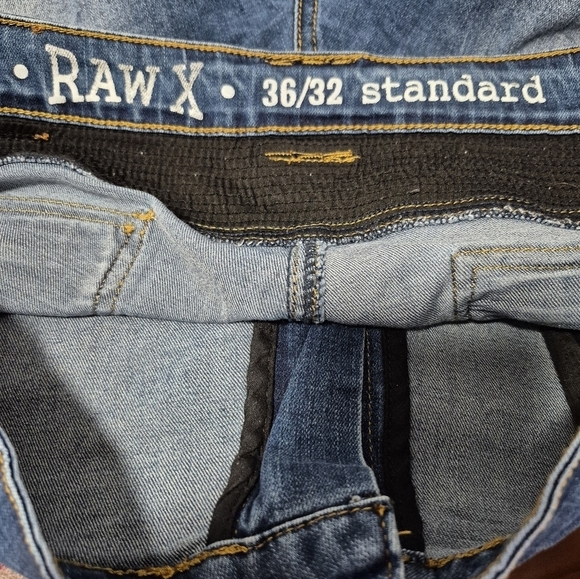 RAW X Men's Skinny Fit Flexible Moto Biker Jeans Size 36W X 32L NWOT - Picture 5 of 9